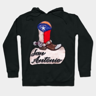 San Antonio Texas Cowboy Boot Hoodie